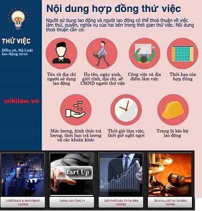 nội dung hợp đồng thử việc